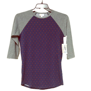 NWT LuLaRoe Randy XS 3/4 Sleeve Comfy Casual Top